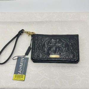 BRAHMIN "DEBI"  Black WRISTLET/WALLET